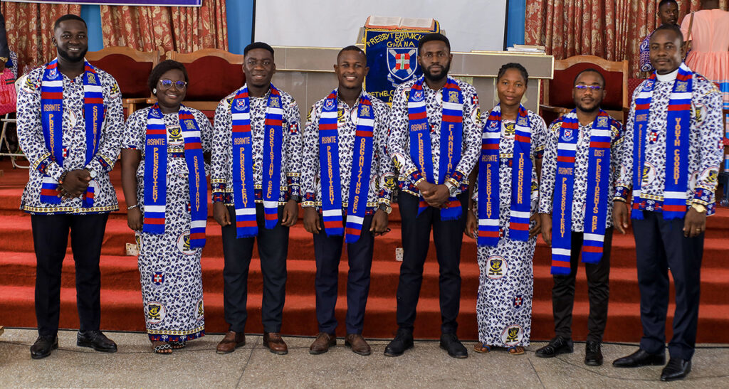 ASANTE PRESBYTERY YPG EXECUTIVES INDUCTED INTO OFFICE